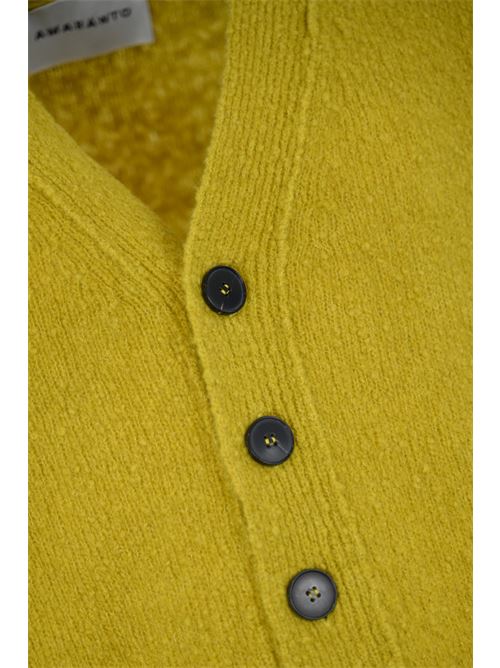 Gilet in lana e cashmere giallo mostarda AMARANTO | B9S0044SU 23M